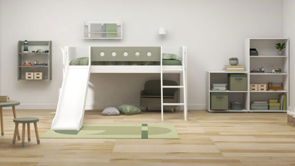 White Slide bed