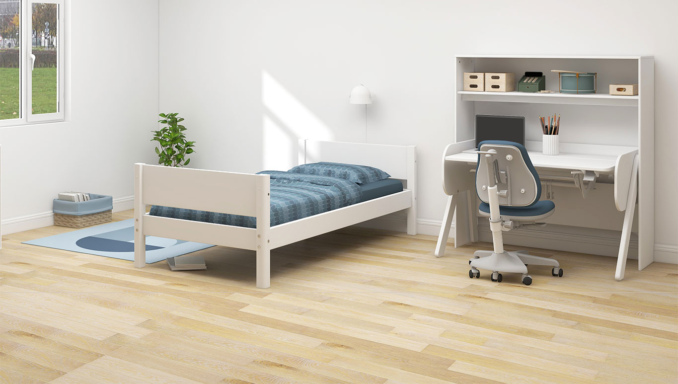 WHITE Single bed